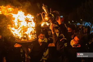 مراسم مشعل گردانی در قم