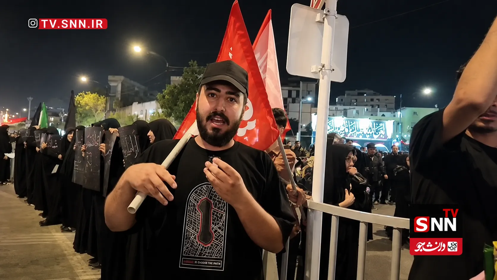 آری، شما در دریای انتقام ملت ایران غرق می‌شوید؛ طنین شعار دانشجویان مشهدی در شب شهادت امام رضا(ع) + فیلم