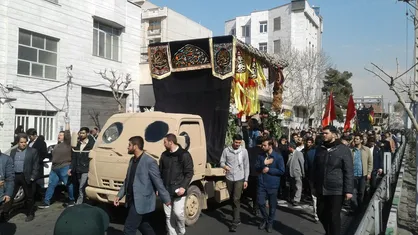 مراسم تشییع ۲ شهید گمنام ۸ سال دفاع مقدس در پایتخت برگزار شد/ شهدا در دانشگاه آزاد تهران جنوب خاکسپاری می&zwnj;شوند