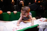 وداع با پیکر شهید مدافع حرم عین‌الله مصطفایی