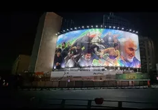 نقش روح‌‎الامین از حاج قاسم و سرداران سرافراز ایران / 
رونمایی از دیوارنگاره جدید میدان ولیعصر (عج) با عنوان «جان‌‎فدا»