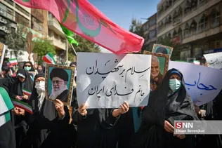 راهپیمایی بانوان فاطمی در شیراز