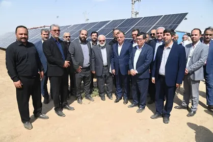 بهره برداری از نخستین مزرعه برق خورشیدی گلستان