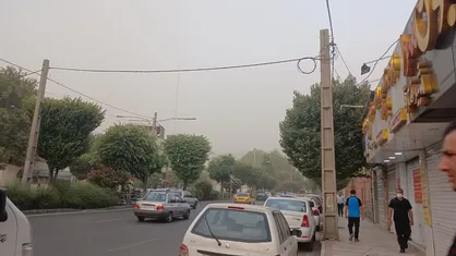 ورود ریزگرد&zwnj;ها به کرج+ فیلم