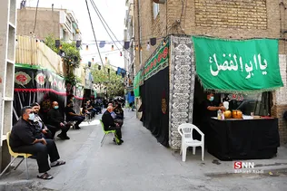 عزاداری هیئت عاشقان حسینی در روز عاشورا 