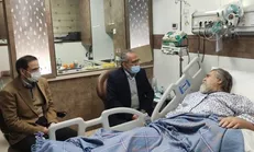 عیادت معاون پارلمانی رئیس جمهور از نادر طالب‌زاده