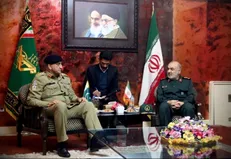 دیدار فرمانده ارتش پاکستان با فرمانده کل سپاه پاسداران