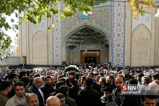 مراسم تشییع پیکر جهادگر دانشجو امیرمحمد اژدری در جماران