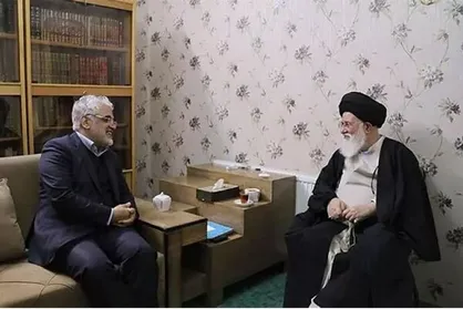 رئیس دانشگاه آزاد اسلامی با آیت&zwnj;الله علم&zwnj;الهدی دیدار کرد