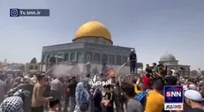 حال و هوای مسجدالاقصی بعد از برگزاری نماز جمعه در روز قدس