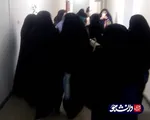 تجمع دانشجویان خلیج فارس بوشهر در اعتراض به ورود آقایان عضو شورای صنفی به خوابگاه دختران