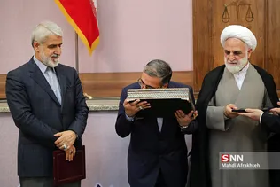 مراسم تودیع و معارفه رئیس جدید دادگستری استان تهران