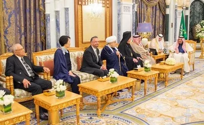 دیدار خاخام اسرائیلی با ملک سلمان در کاخ پادشاهی