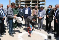 کلنگ زنی پروژه ۳۹۰ واحدی طرح اقدام ملی مسکن در شهر جدید سهند