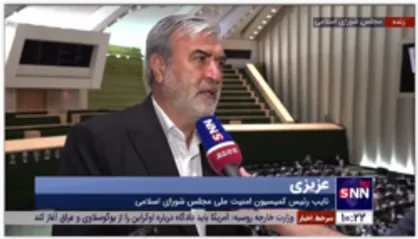 عزیزی: تیم مذاکره کننده در تمامی جلسات به ما اطمینان دادند که از خطوط قرمز عبور نخواهند کرد