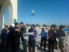 کاروان دانشجویی پیاده‌روی اربعین حسینی لارستان اعزام شدند