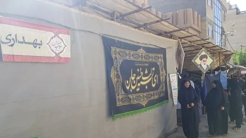 خدمت رسانی دانشجویان علوم پزشکی اهواز به زوار حسینی