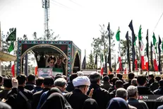شهید نوجوان ۱۷ ساله در قطعه ۴۲ بهشت زهرا / تشییع این شهید گواهی بر باطل بودن ادعا‌های دشمن است + فیلم