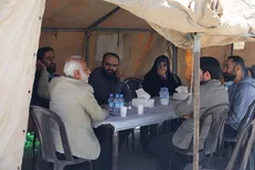 بازدید رییس سازمان فرهنگی هنری شهرداری تهران از پشت صحنه «احمد»