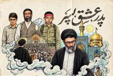 متن نامه رهبر شهید خطاب به فرزندشان در هنگام حضور در جبهه منتشر شد + عکس
