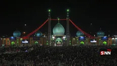 ختم صلوات ۱۰ هزار نفری مردم در مسجد جمکران