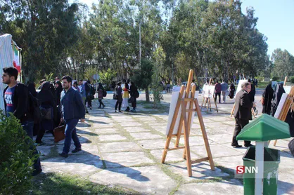 نمایشگاهی با عنوان ۱۳ آبان در دانشگاه مازندران برپا شد