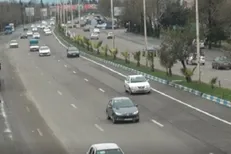 ترافیک پرحجم اما روان در جاده‌های همدان