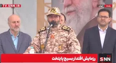 سردار حسن‌زاده: جمعیت حاضر بخشی از بسیجیان ۲ میلیون نفری تهران بزرگ هستند + فیلم