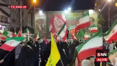 دویست و هجدهمین شب متوالی حضور مردم رباط کریم در میدان/ ایران تسلیم دشمن نخواهد شد+فیلم
