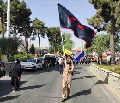راهپیمایی جاماندگان اربعین از دانشگاه سوره تا حرم حضرت عبدالعظیم حسنی برگزار شد