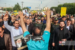 راهپیمایی مردم اهواز در محکومیت ترور حاج قاسم سلیمانی