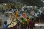 آیین پخت 20 هزارکیلوگرم سمنو در شیراز