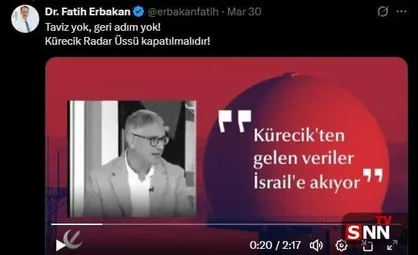 رهبر حزب دوباره رفاه ترکیه: پایگاه راداری کورجیک فوراً باید بسته شود