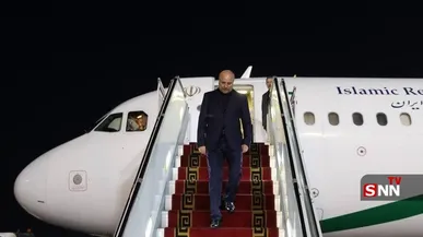 رئیس مجلس و هیأت پارلمانی همراه وارد تهران شدند