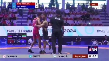 فیلم کامل پیروزی پویا دادمرز در وزن ۵۵ کیلوگرم کشتی فرنگی جهانی مقابل مانوئل خاچاتریان از ارمنستان