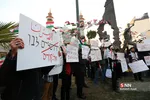 تجمع دانشجویان دانشگاه‌ تهران در اعتراض به معامله قرن