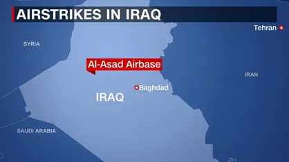 گزارش خبرنگار شبکه CNN از پایگاه نظامی عین الاسد پس از حمله سپاه پاسداران