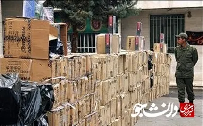دو محموله قاچاق تنباکو و سیگار الکترونیکی کشف شد