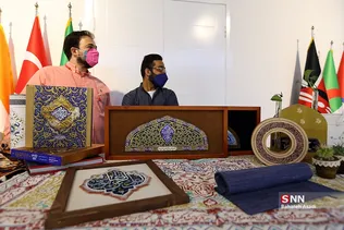 بازدید ستاری و ضرغامی از نمایشگاه ایران ساخت