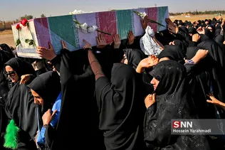 تشییع و تدفین دو شهید گمنام در دانشگاه پیام نور قم