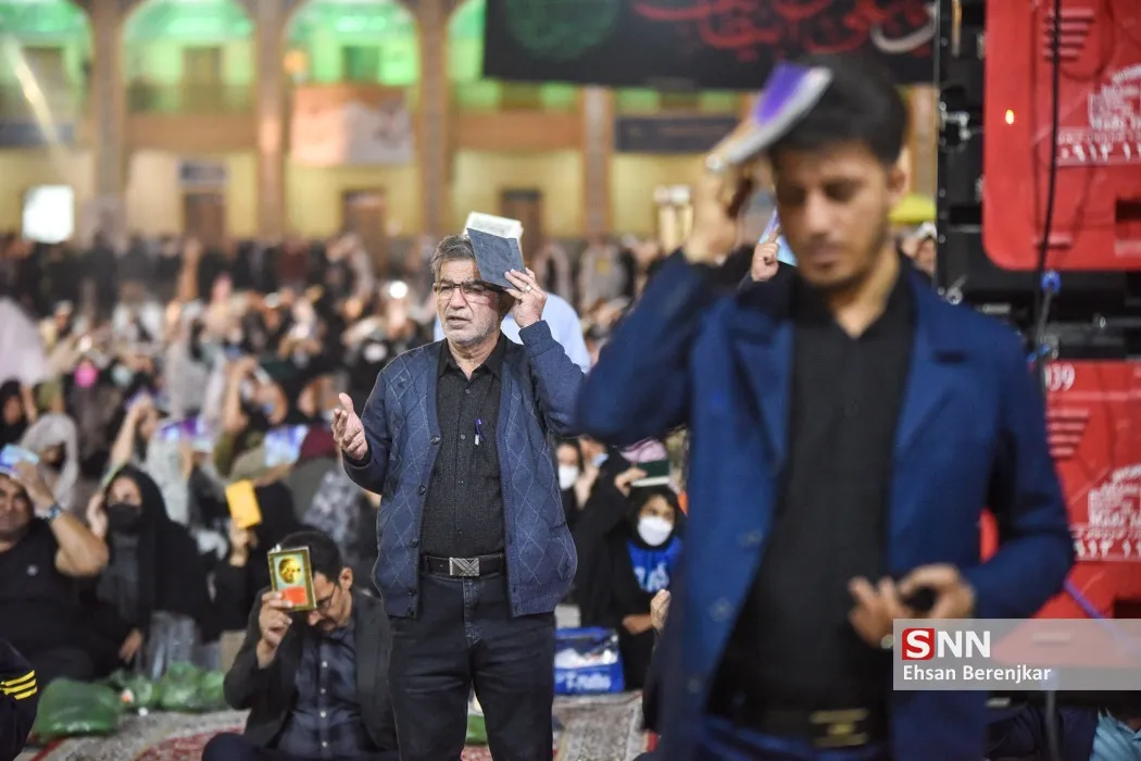 مراسم احیای شب نوزدهم ماه مبارک رمضان در حرم مطهر شاهچراغ(ع) شیراز‎‎
