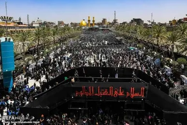 عزاداری باشکوه مردم کربلا در چهارمین شب محرم الحرام + فیلم