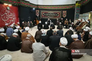 مراسم عزاداری رحلت پیامبر اکرم(ص) و شهادت امام حسن مجتبی علیه‌السلام  در دفتر آیت‌الله نوری همدانی