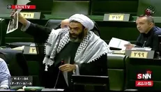 نمایش تصاویر کودکان گرسنه غزه در صحن علنی مجلس/ نقدعلی: به داد مظلومان غزه برسید