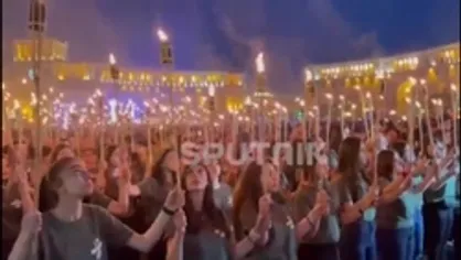 تجمع ارامنه در سال روز کشتار فجیع مسیحیان بدست امپراطوری عثمانی!