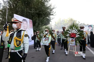 مراسم تشییع پیکر شهید حامد ضابط