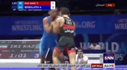 شکست 3-1 پویا دادمرز در یک&zwnj;چهارم وزن 55 کیلوگرم کشتی فرنگی قهرمانی جهان