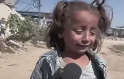 درد دل دردناک کودک فلسطینی که مجبور به کوچ اجباری شده است