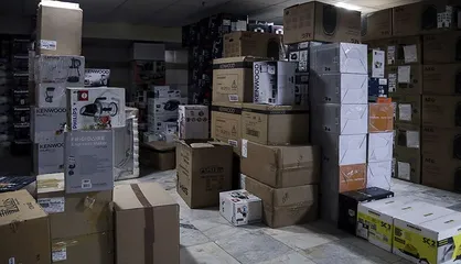 کشف انبار لوازم خانگی قاچاق در لنگرود