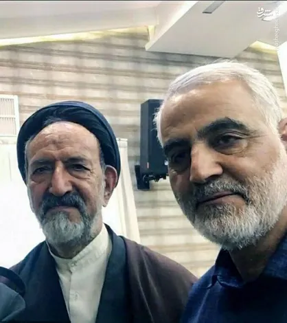 آخرین حضور شهیدحاج قاسم سلیمانی و مرحوم دعایی در مراسم سالگرد رحلت امام خمینی